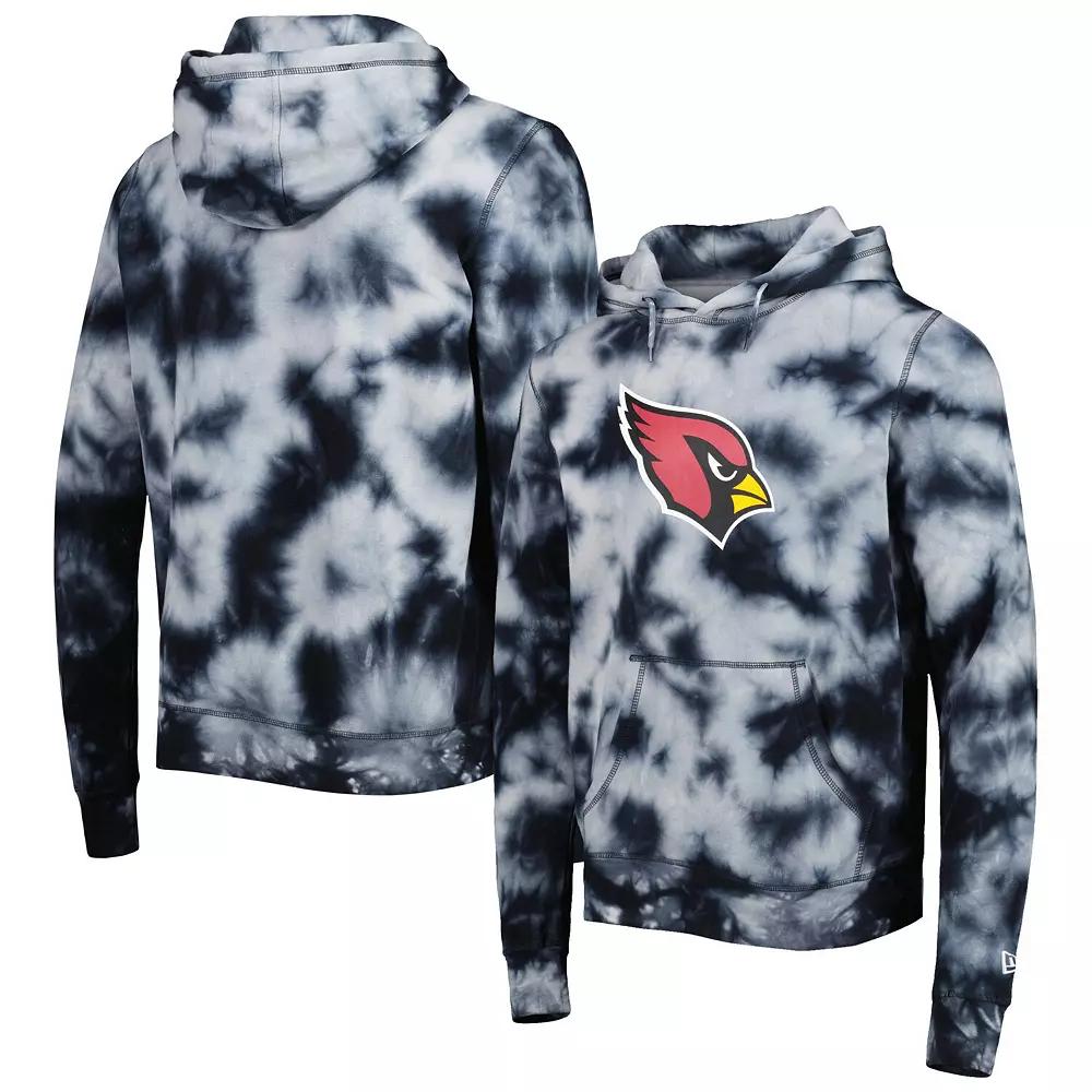 Men's New Era Black Arizona Cardinals Team Tie-Dye Pullover Hoodie, Size: 3XL Product Image