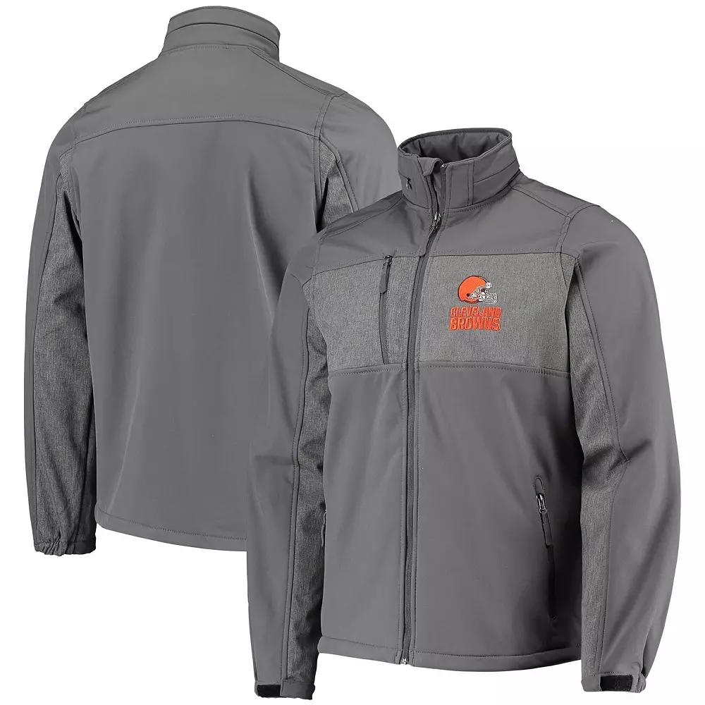 Men's Dunbrooke Graphite Cleveland Browns Circle Zephyr Softshell Full-Zip Jacket,  Product Image