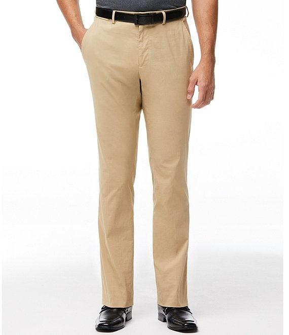 Perry Ellis Premium Stretch Modern Fit Flat Front Dress Pants Product Image