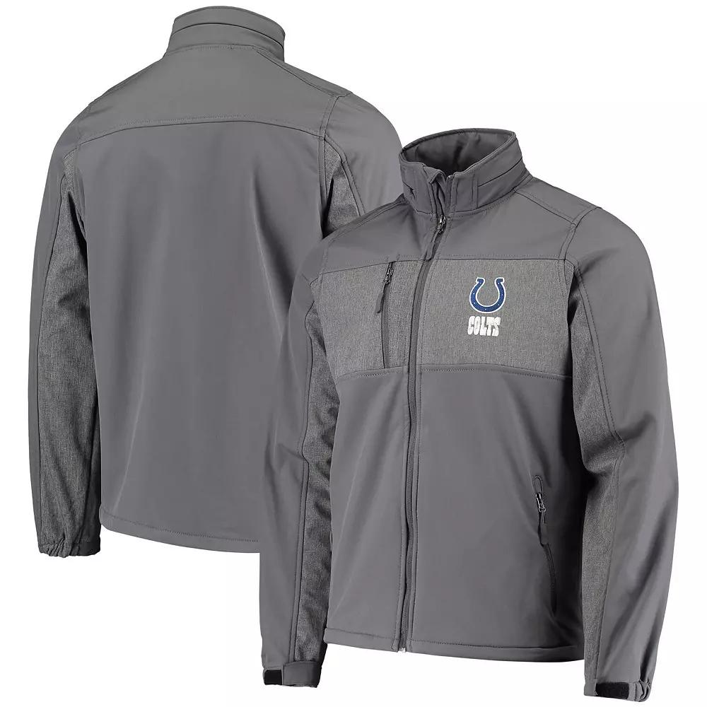 Men's Dunbrooke Graphite Indianapolis Colts Circle Zephyr Softshell Full-Zip Jacket,  Product Image