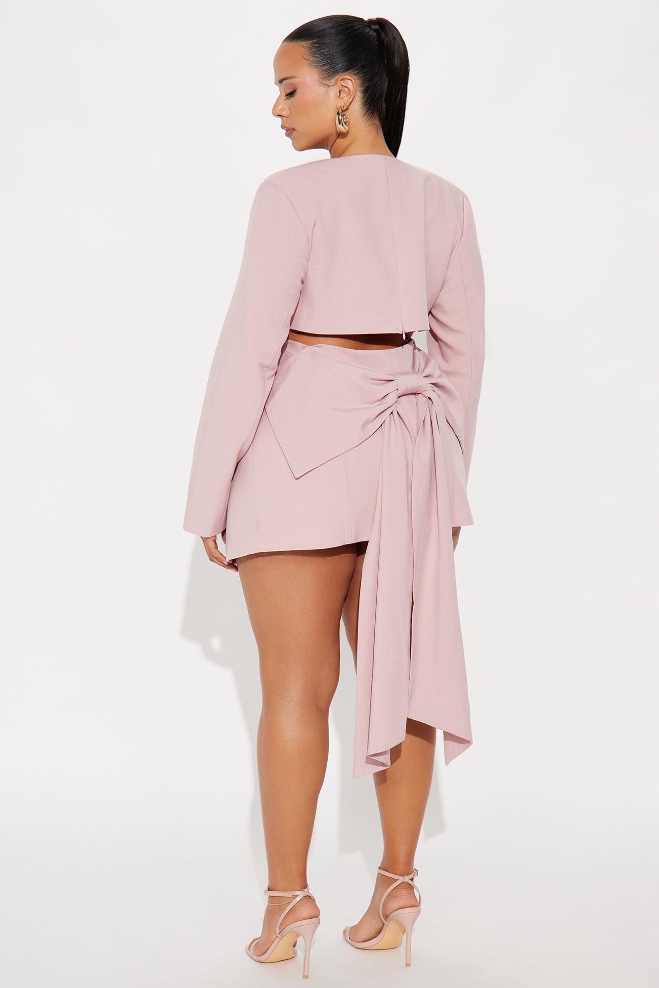 Bow Bae Mini Dress - Pink Female Product Image