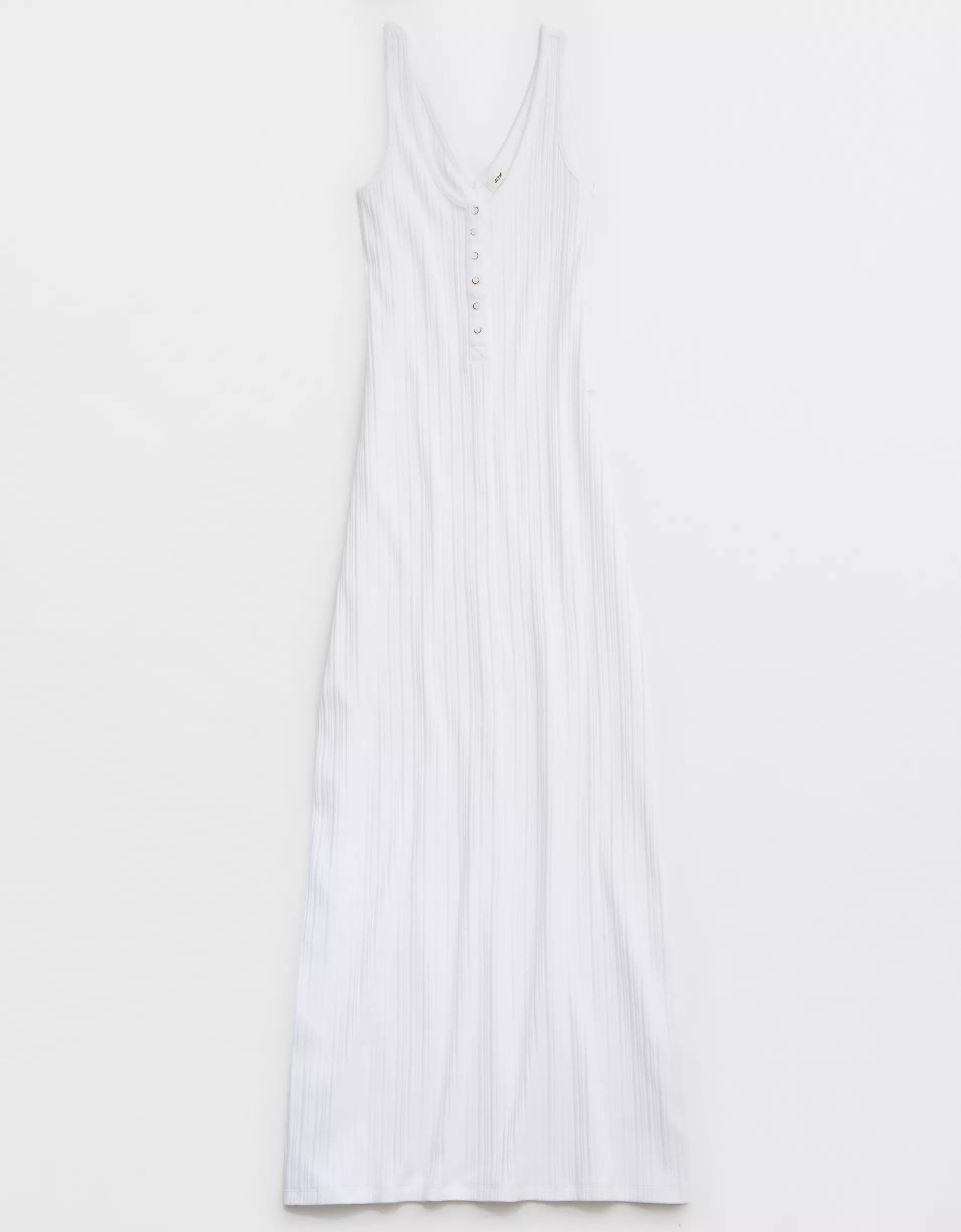 Aerie Double V Henley Bodycon Maxi Dress Product Image