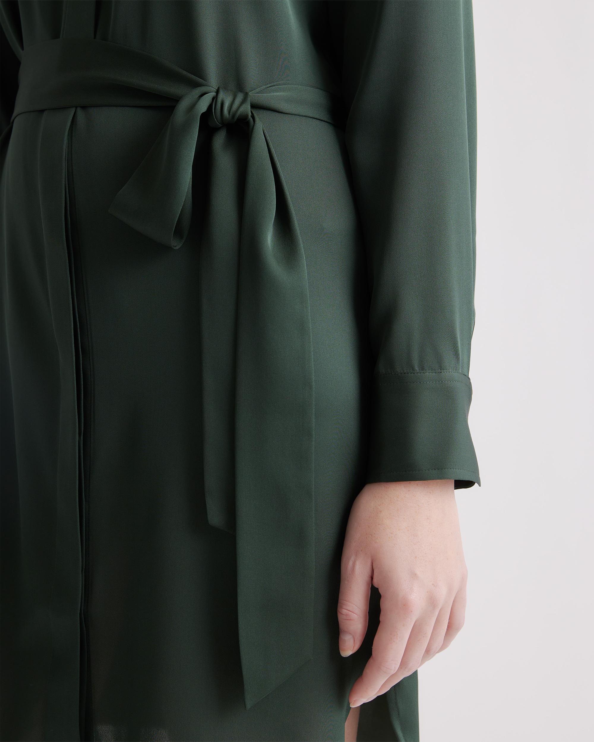 Quince | Women's Washable Stretch Silk Shirt Dress Size XS Product Image