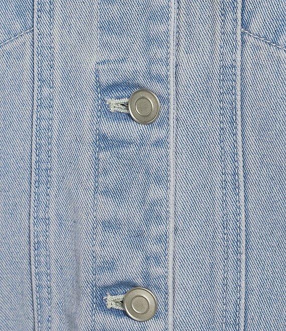 C&V Chelsea & Violet Brushed Distressed Denim Jacket Product Image