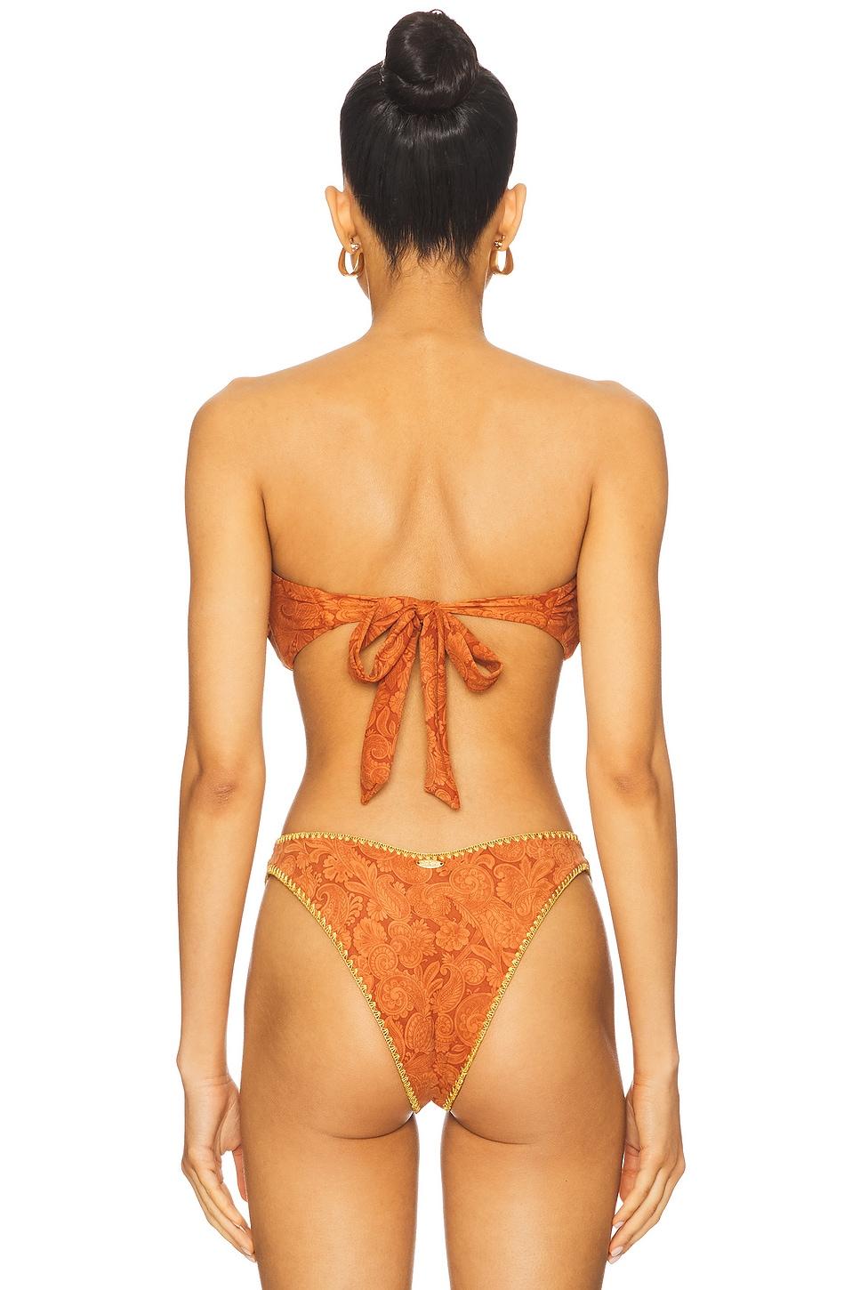 Luxe Stitch Free Form Removeable Bandeau Bikini Top Luli Fama Product Image