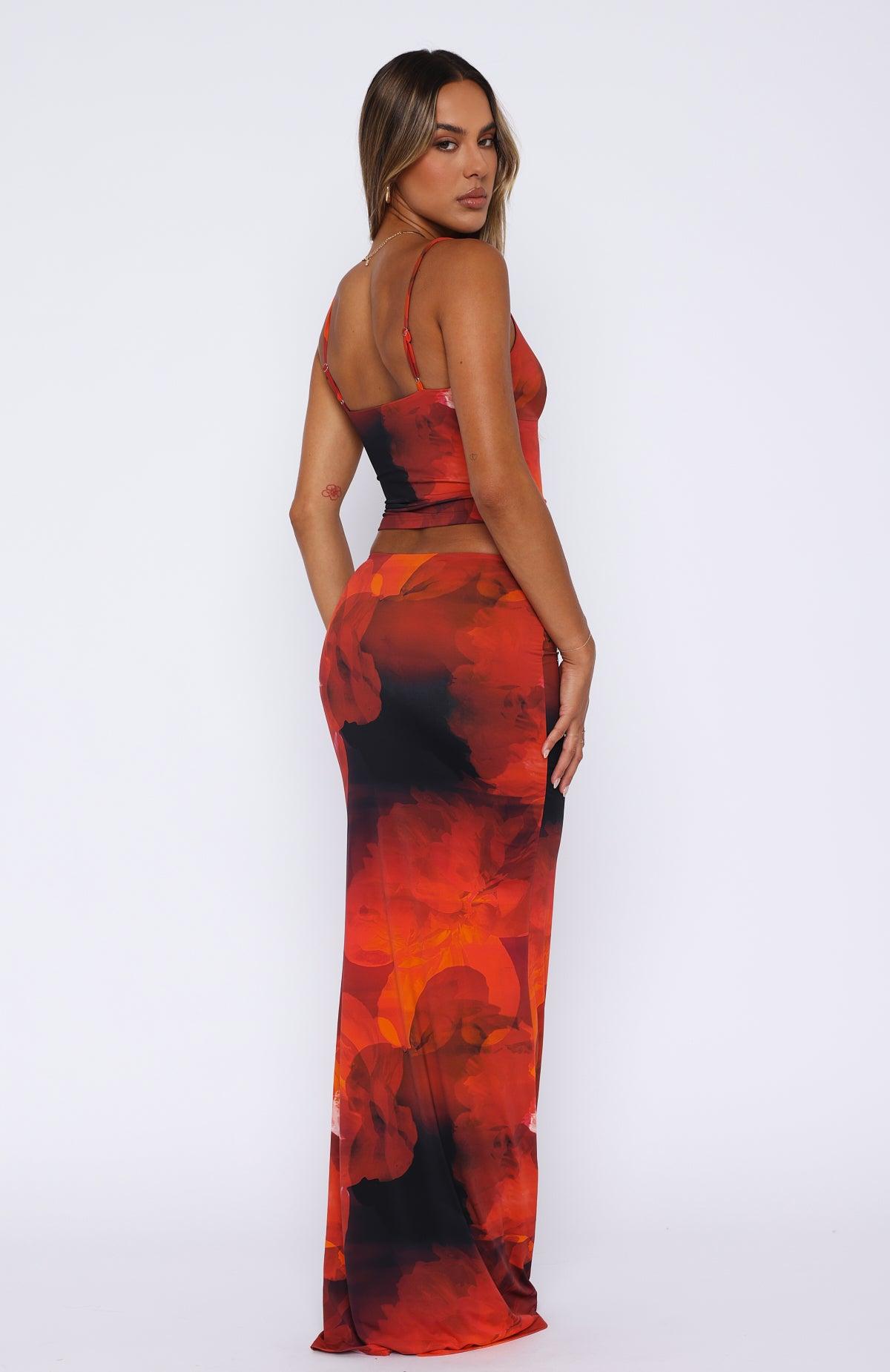 Sweet Salutations Maxi Skirt Ember Product Image