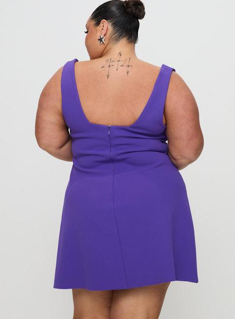 Bombshell Mini Dress Purple Product Image
