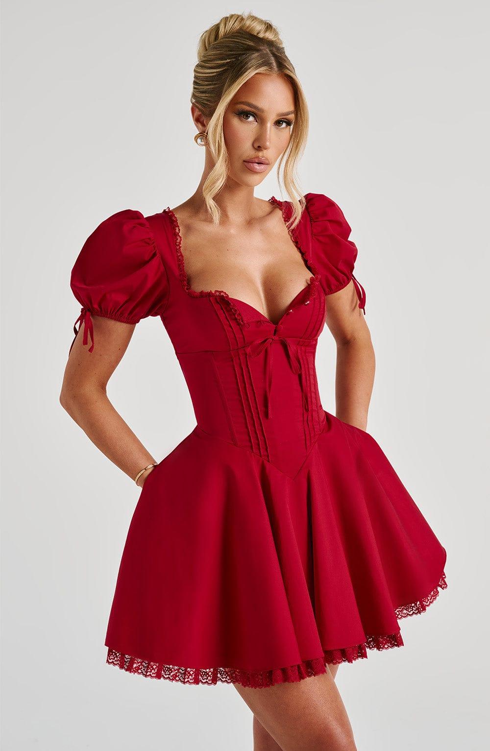 Annie Mini Dress - Red Product Image