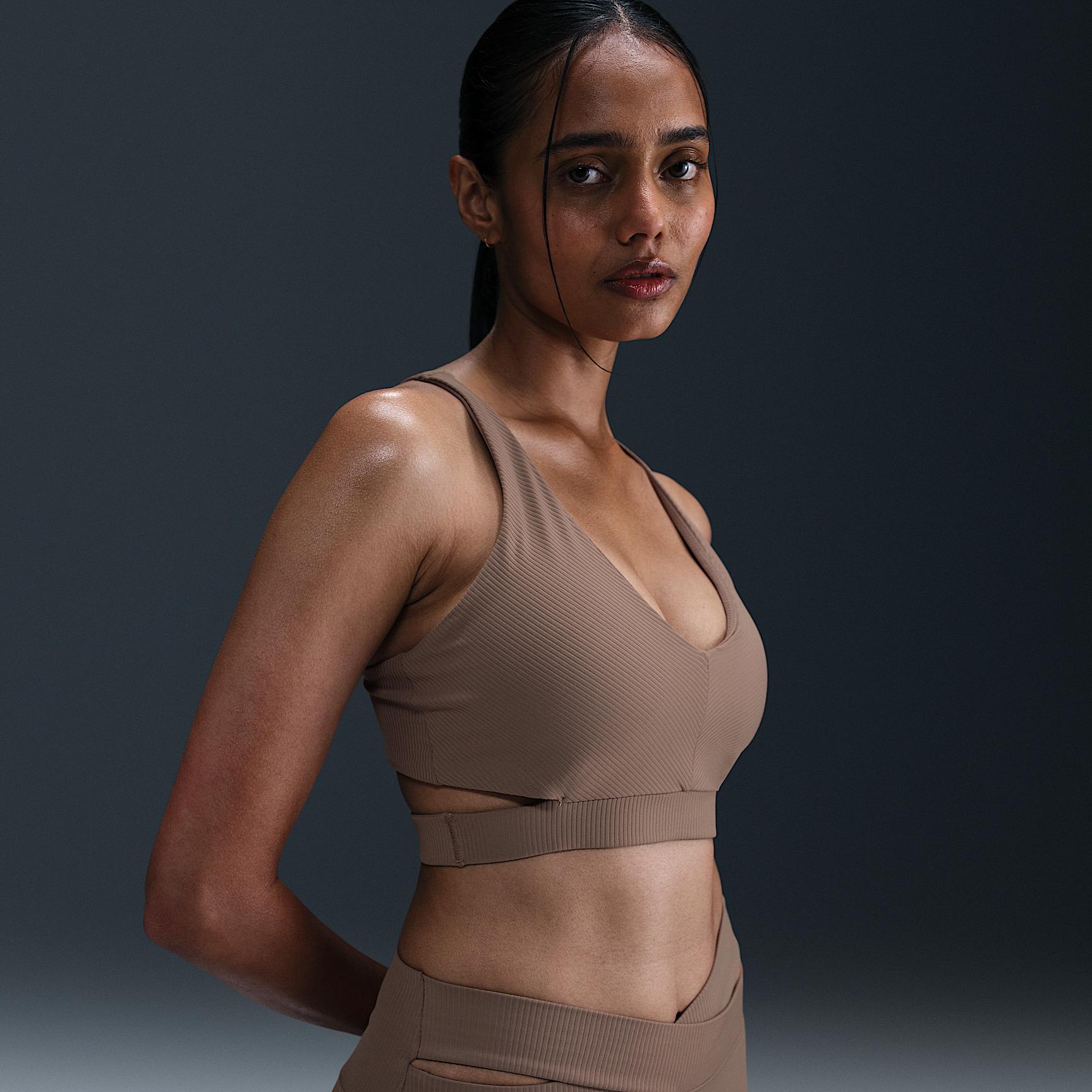 Nike Women's Zenvy Rib Light-Support Padded Sports Bra Product Image