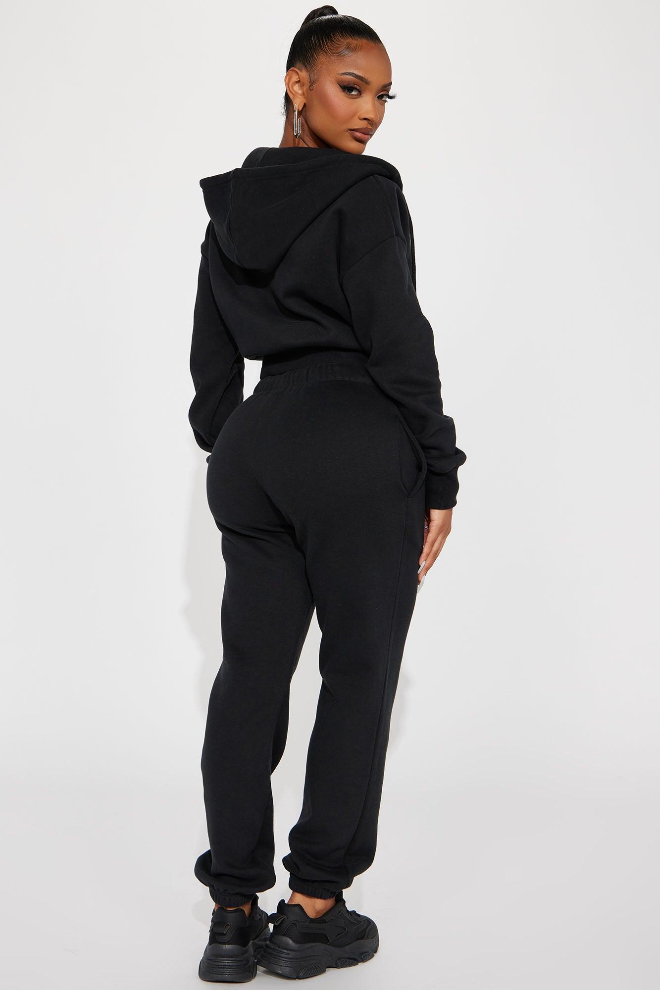 Brianna Jogger Pant Set - Black Product Image
