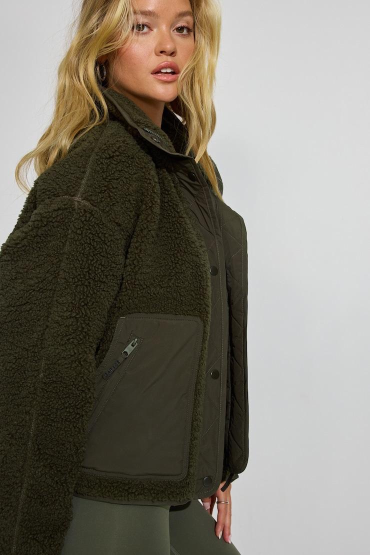 Sherpa Mixed Media Jacket Product Image