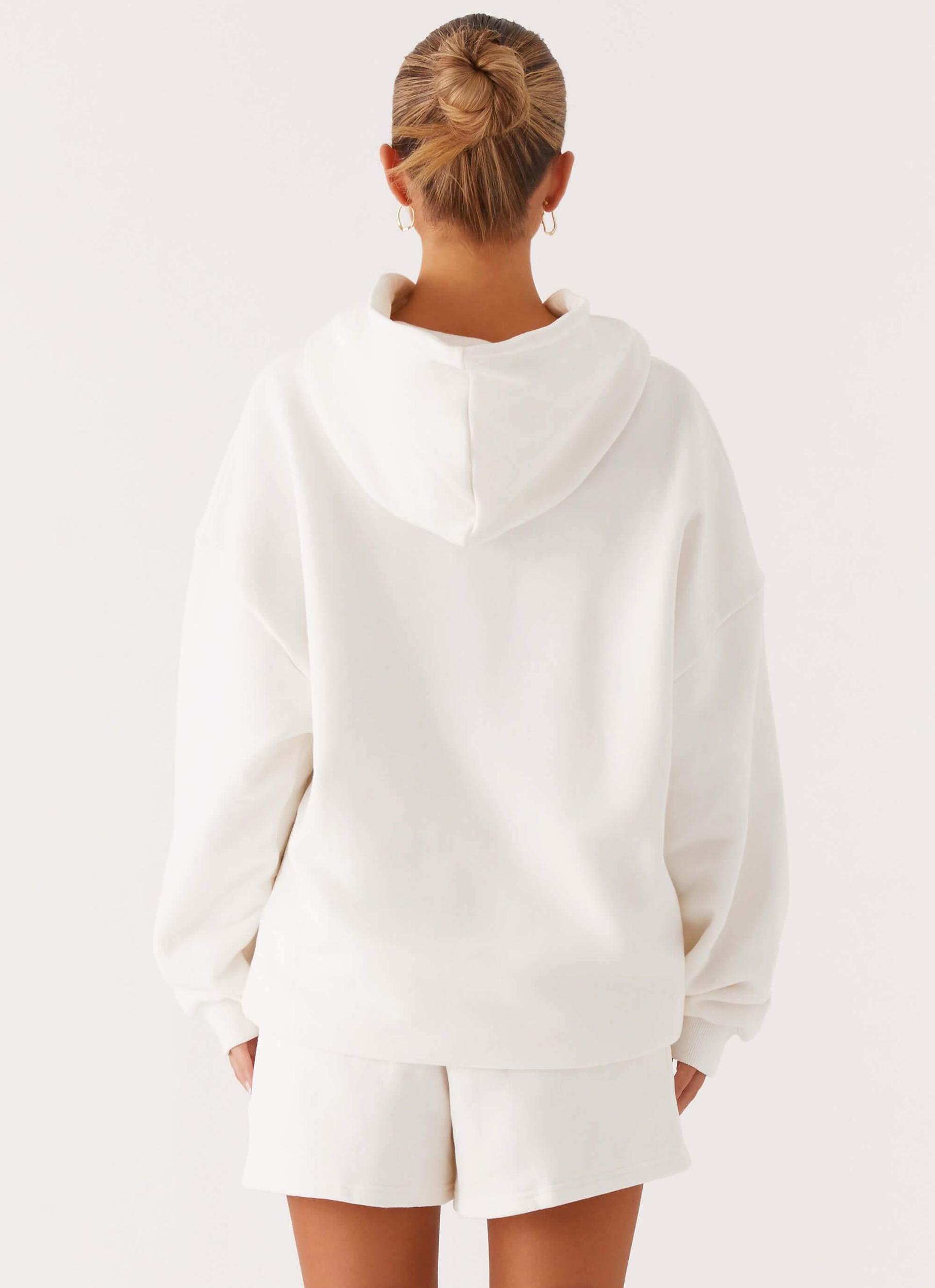 Signature Oversized Hoodie - Ivory Product Image