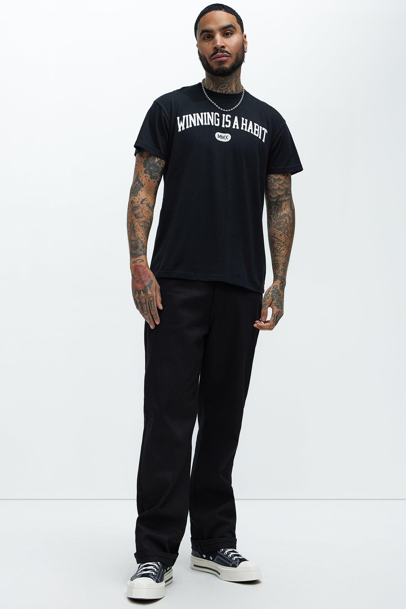 Winning Is A Habit Short Sleeve Tee - Black Product Image