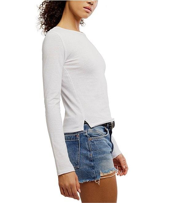 Free People Nova Crew Neck Long Sleeve Tee Product Image