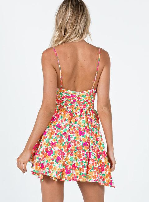 Barrett Mini Dress Multi Floral Lower Impact Product Image