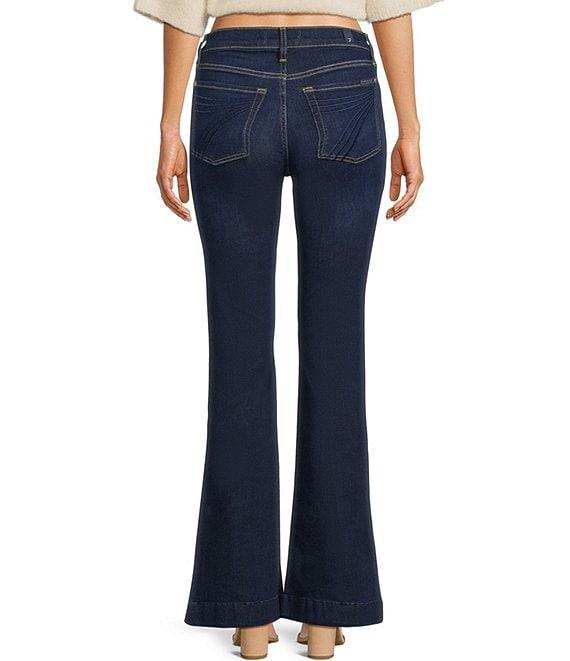 7 For All Mankind Dojo Tailorless Mid-Rise Flare Leg Denim Jeans Product Image