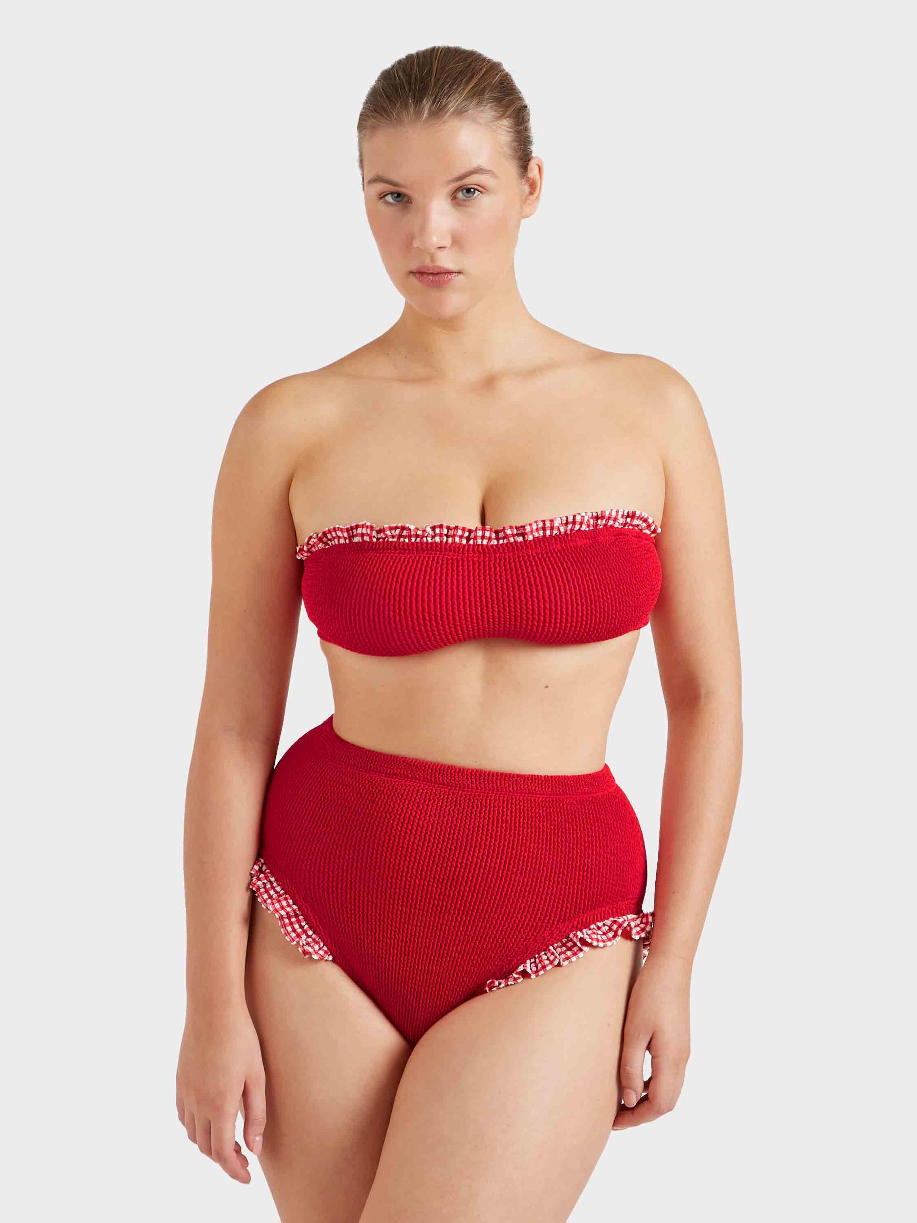 Peggy Bikini - Red Gingham Product Image