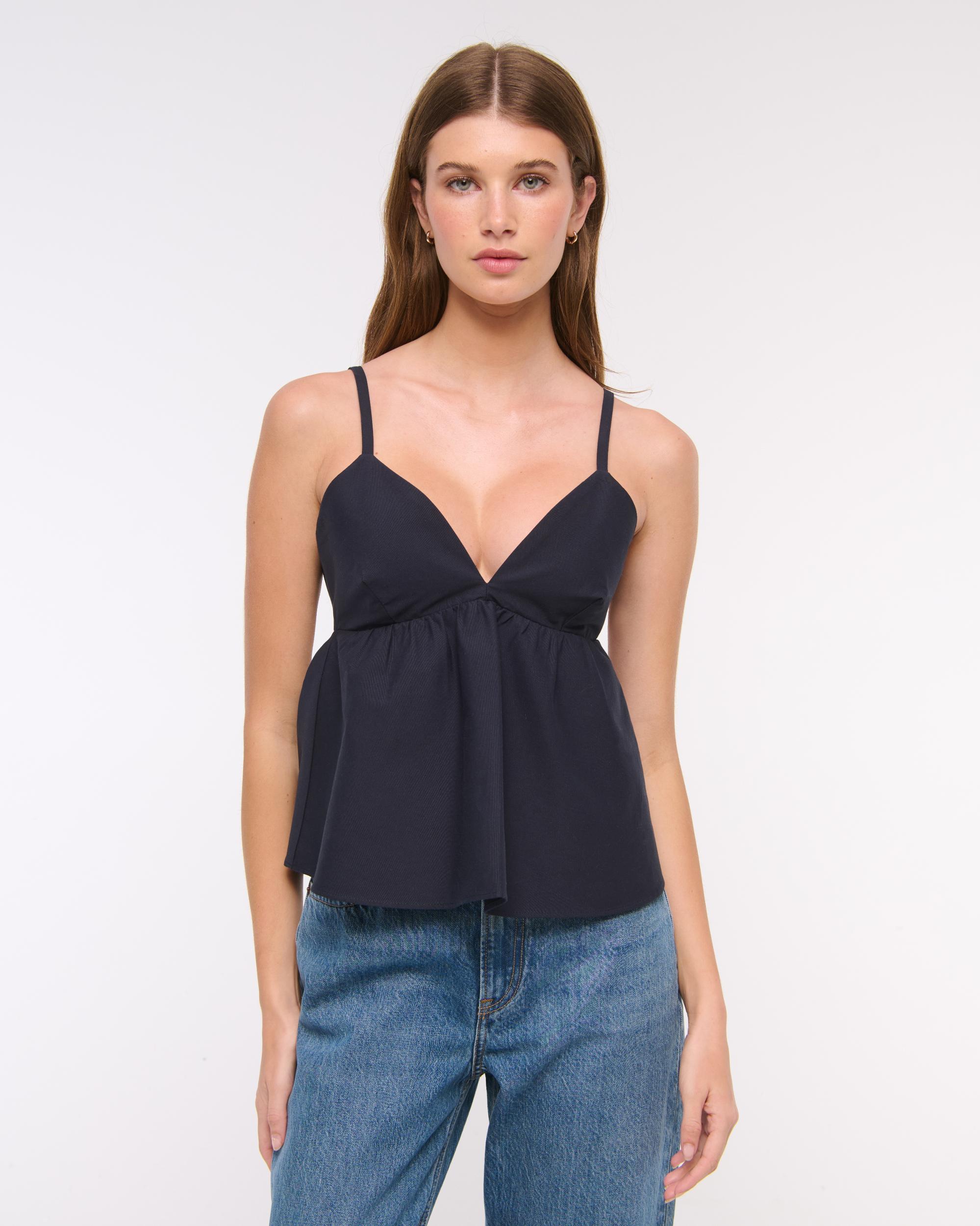 Poplin Peplum Top Product Image