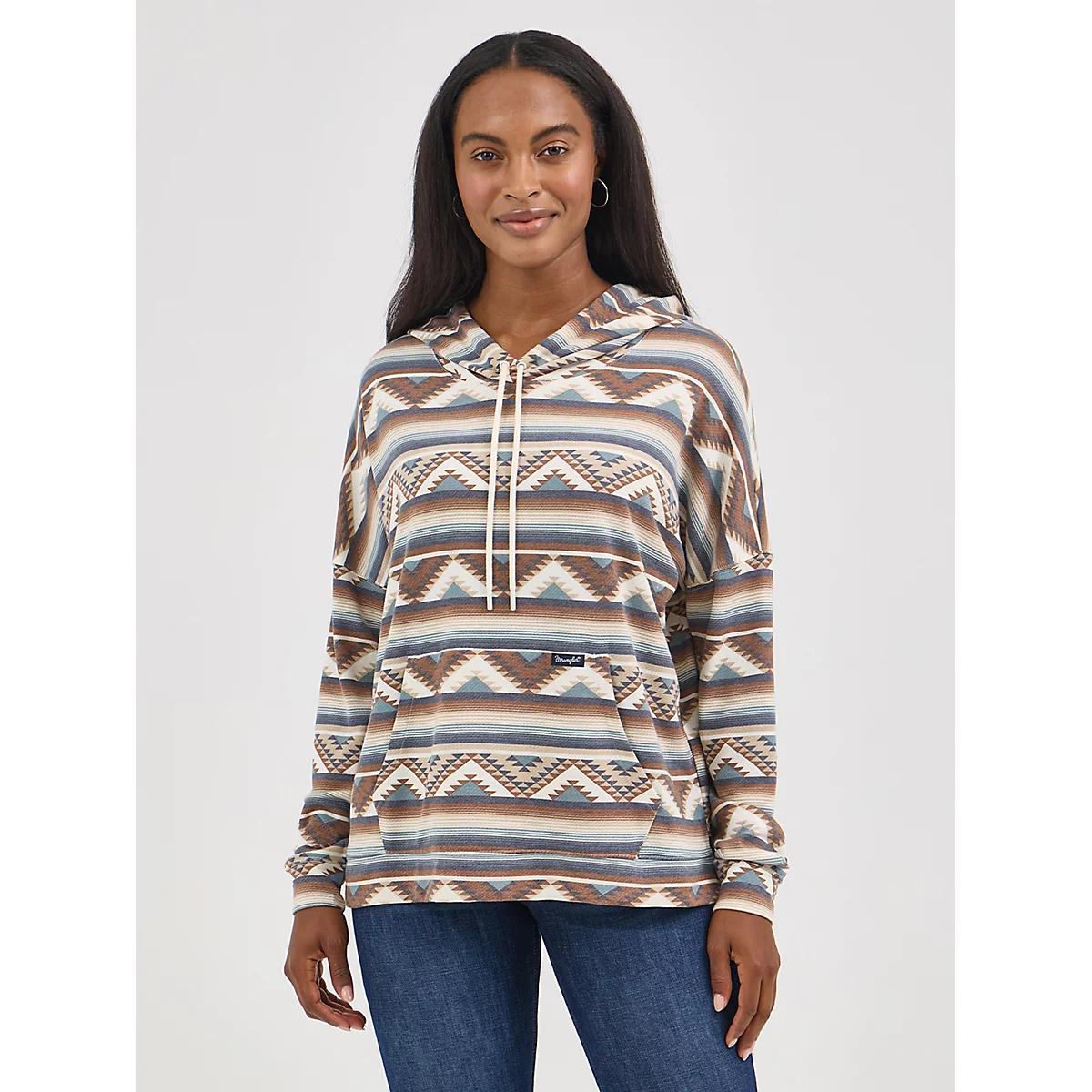 Women's Wrangler Geometric Relaxed Pullover Hoodie Product Image