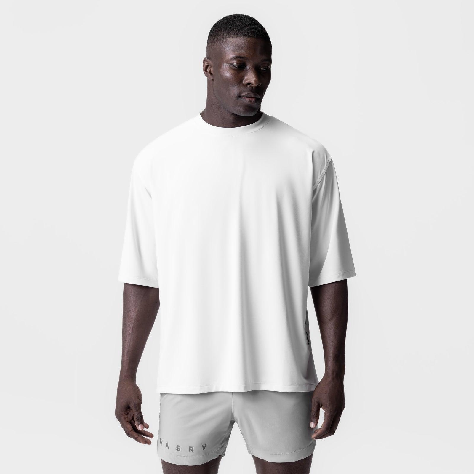 0841. 3D-Lite® 2.0 Lycra® 3/4-Sleeve Oversized Tee - White "OTWR" Product Image