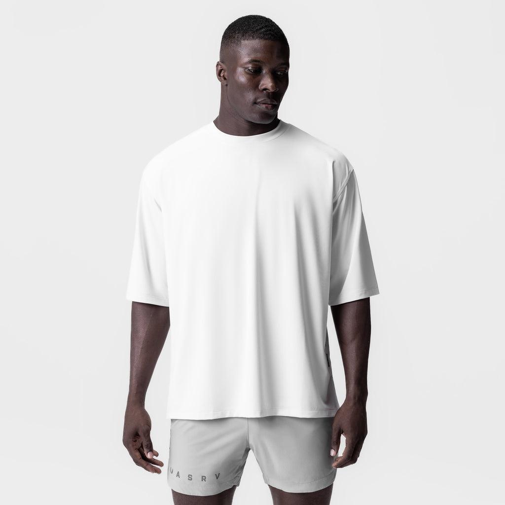 0841. 3D-Lite® 2.0 Lycra® 3/4-Sleeve Oversized Tee - White "OTWR" Product Image