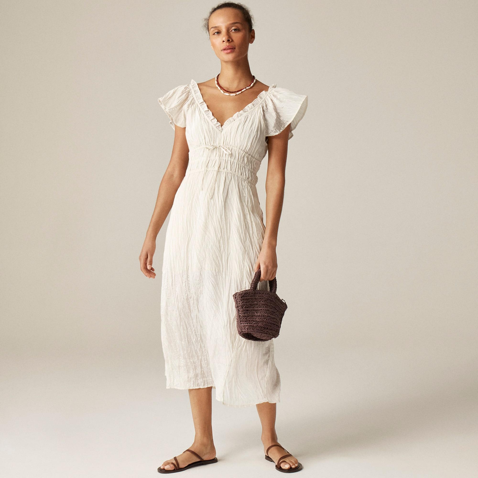 Palermo dress in viscose-blend crinkle Product Image