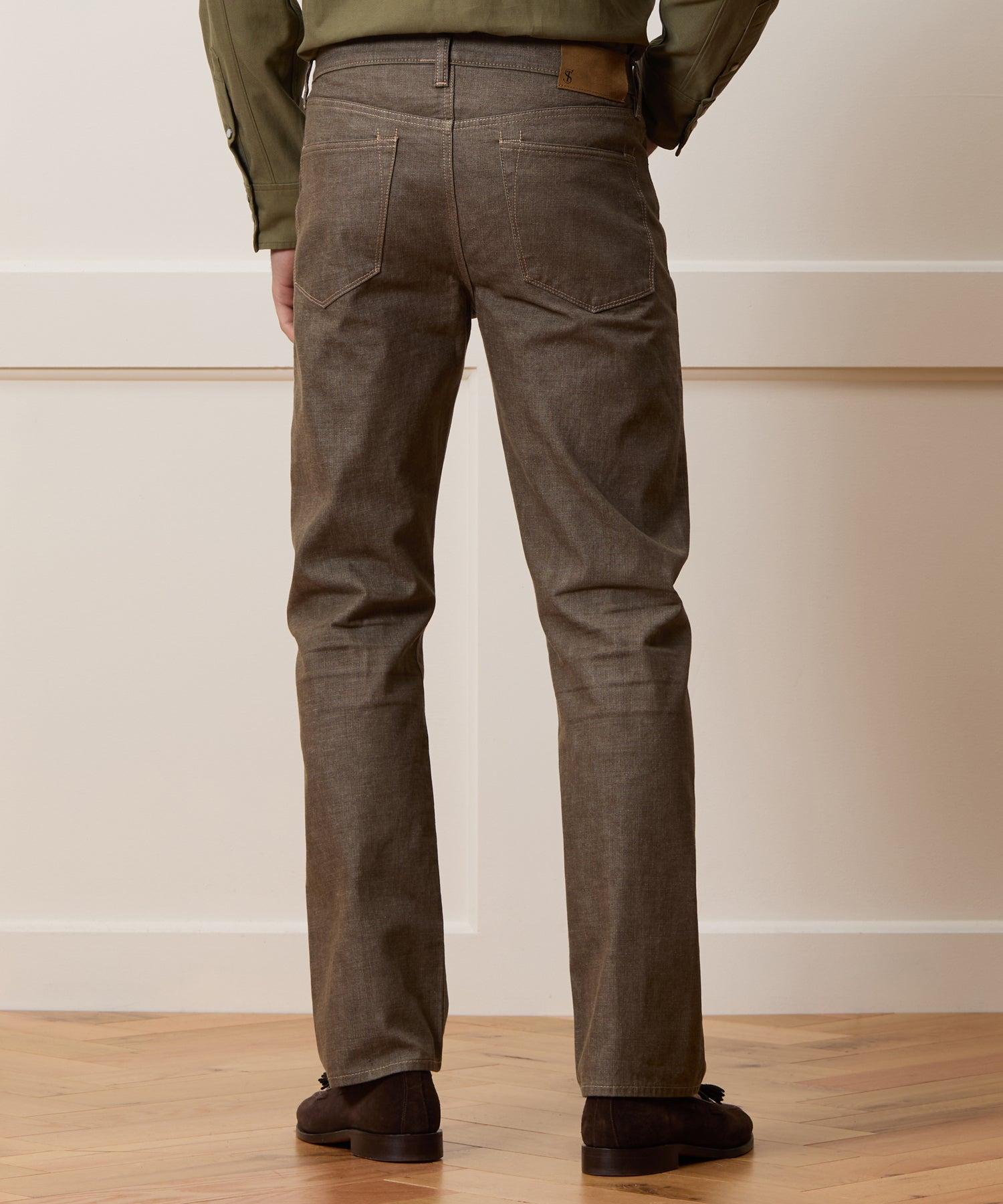 Slim Lightweight Japanese Selvedge Jean in Whiskey Product Image