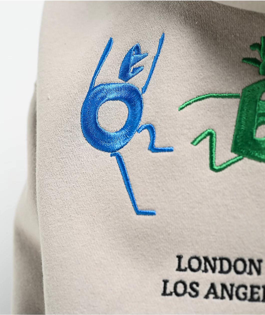 Obey Play Silver Grey Hoodie Product Image