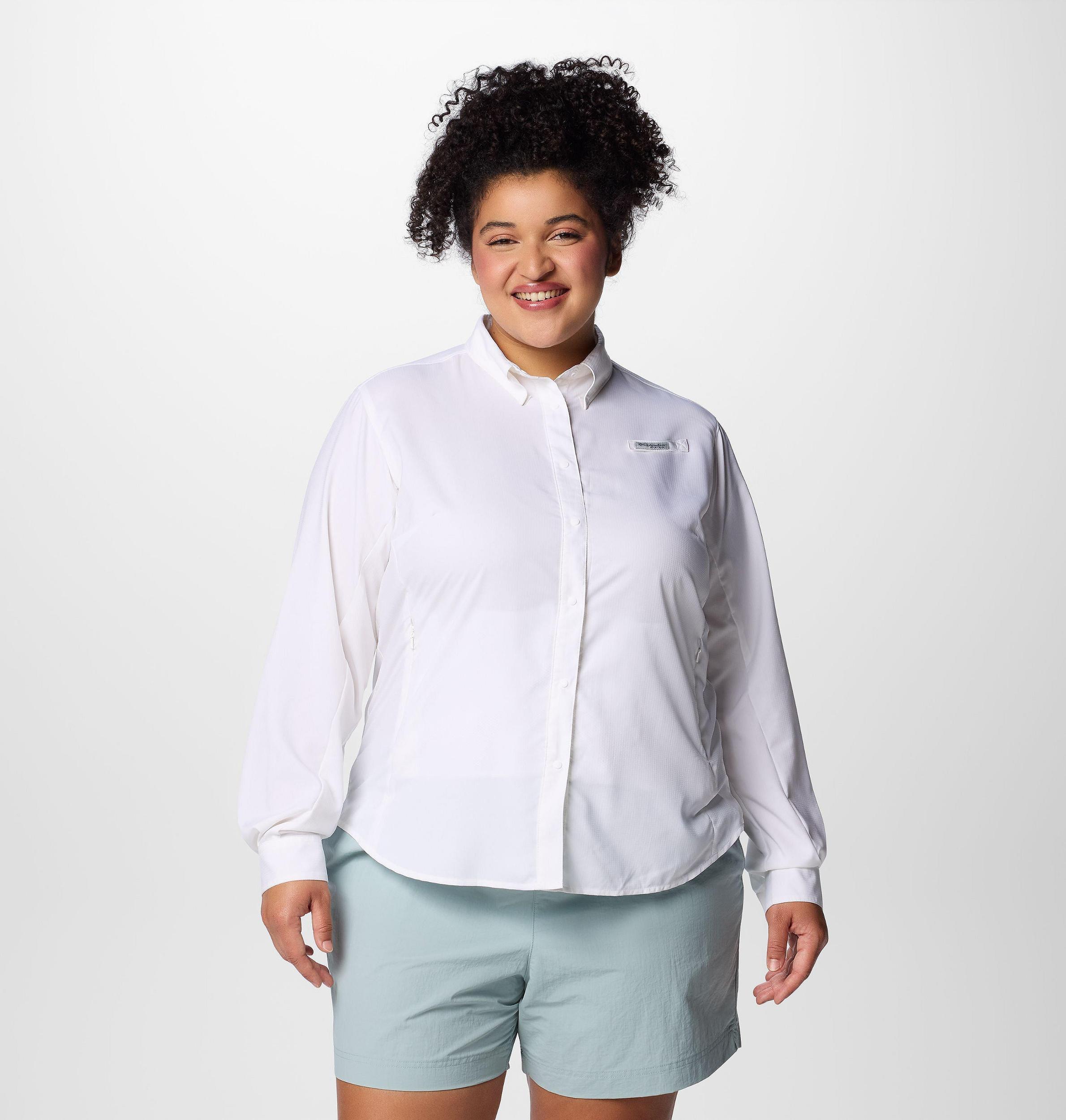 Columbia Womens PFG Tamiami II Long Sleeve Shirt - Plus Size- Product Image