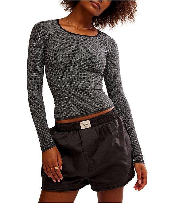 Free People Love Letter Scoop Neck Long Sleeve Top Product Image