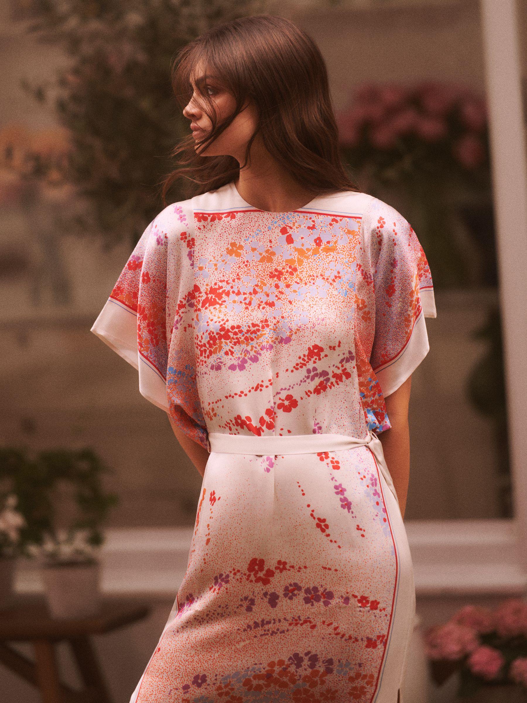 Printed Mini Dress in Multi Product Image