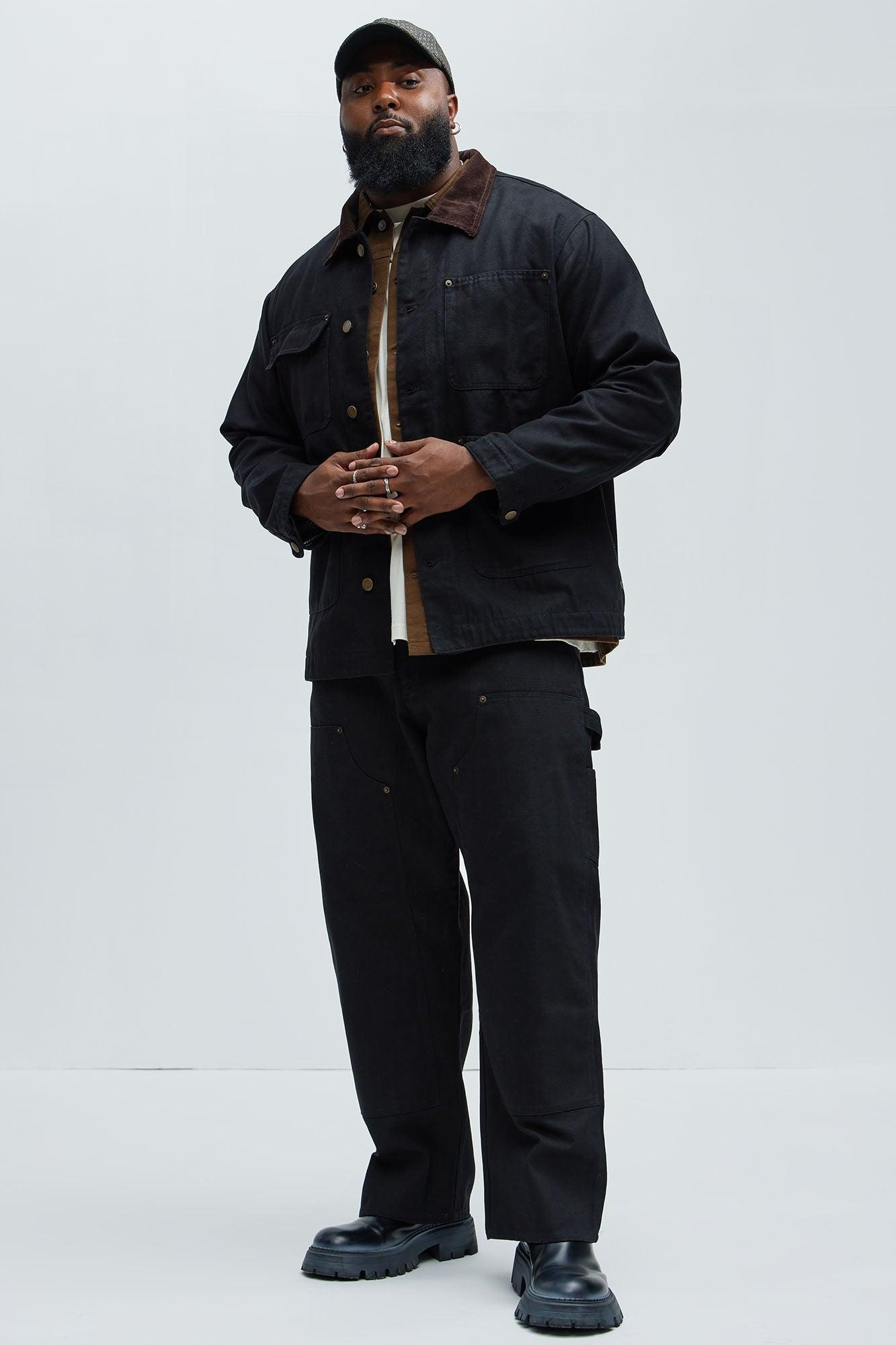 Alexander Utility Canvas Chore Jacket - Black Product Image