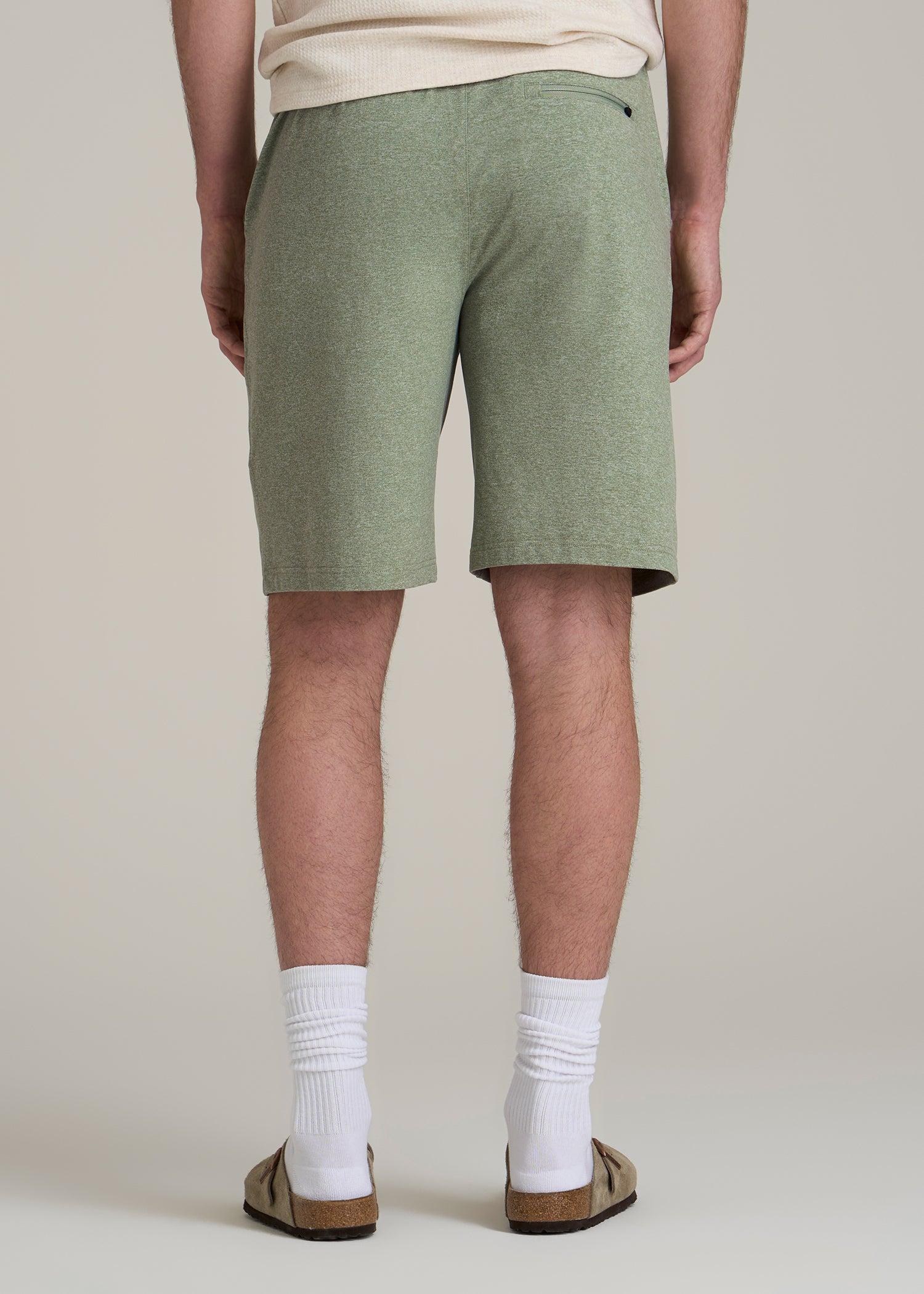 Weekender Stretch Lounge Shorts for Tall Men in Dark Seagrass Mix Product Image
