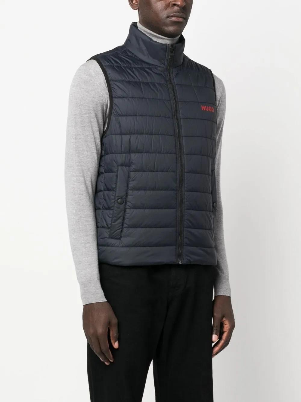 logo-printed padded gilet Product Image