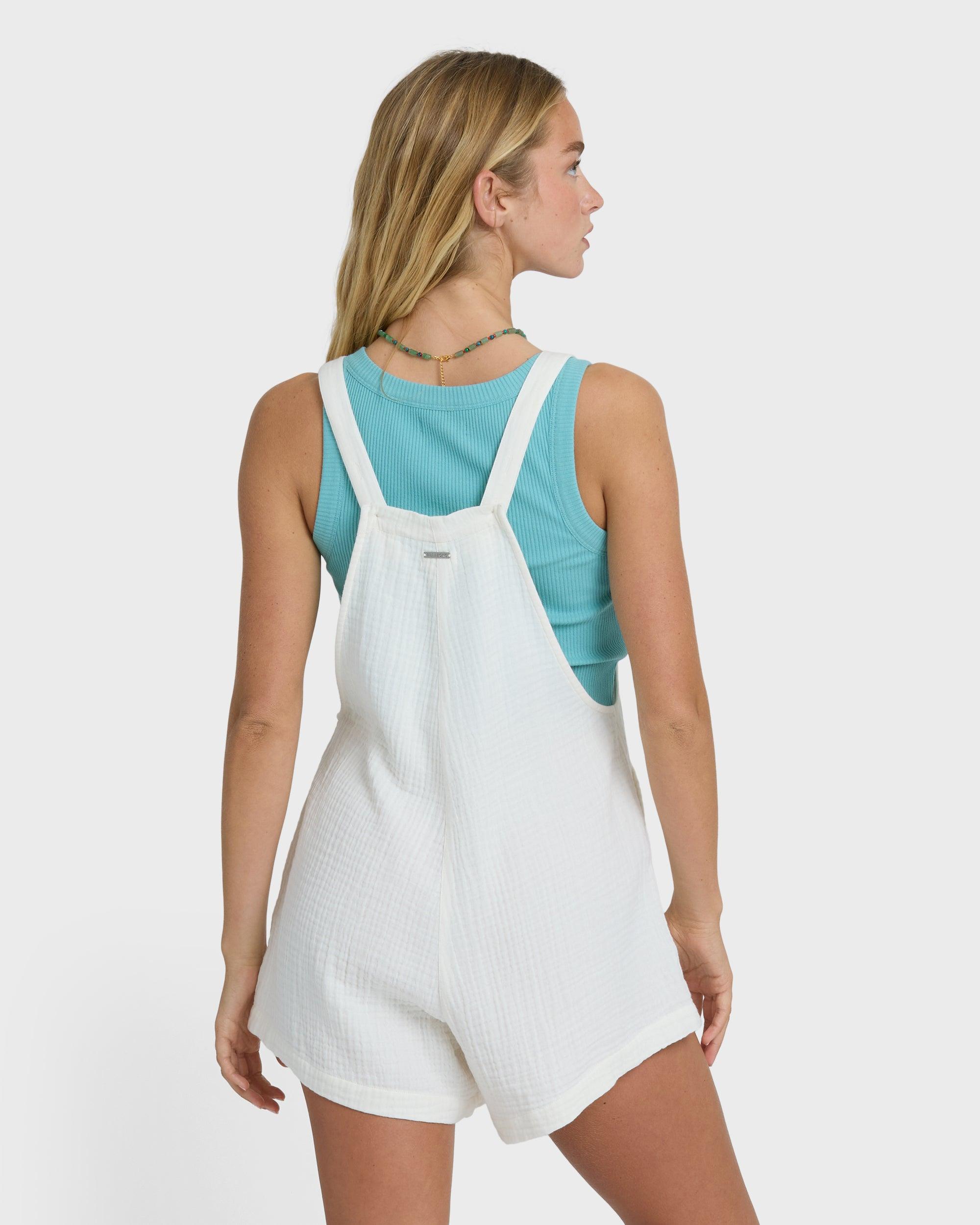 Beach Crush Overalls - Salt Crystal Female Product Image