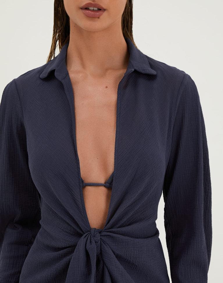 Juliete Short Cover Up - Sailboat Product Image