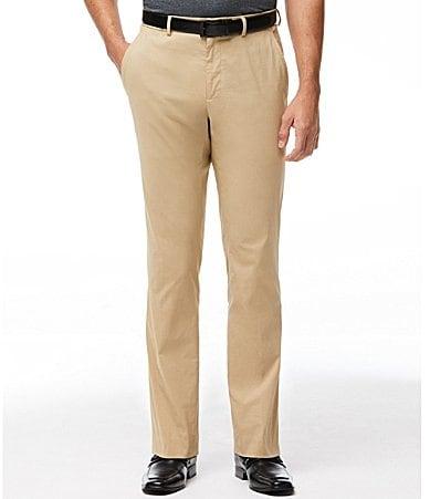 Perry Ellis Premium Stretch Modern Fit Flat Front Dress Pants Product Image