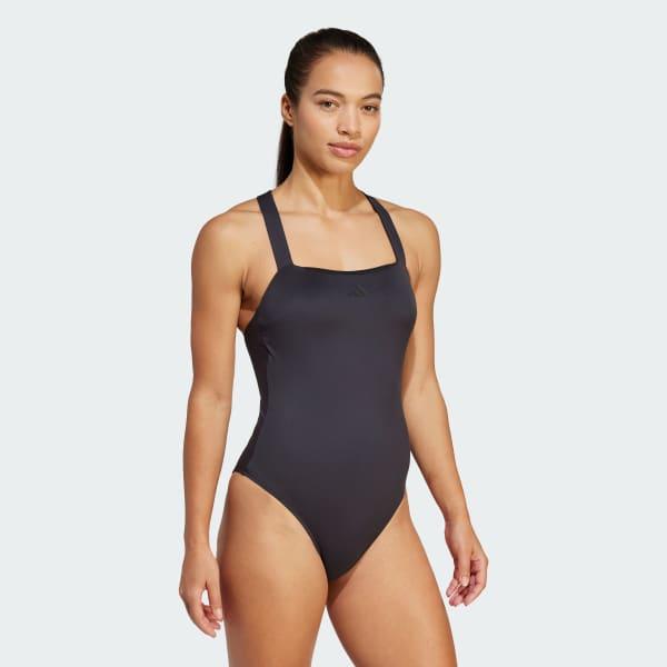adidas Iconisea Padded Premium X-Back Swimsuit Black 18 Womens Product Image