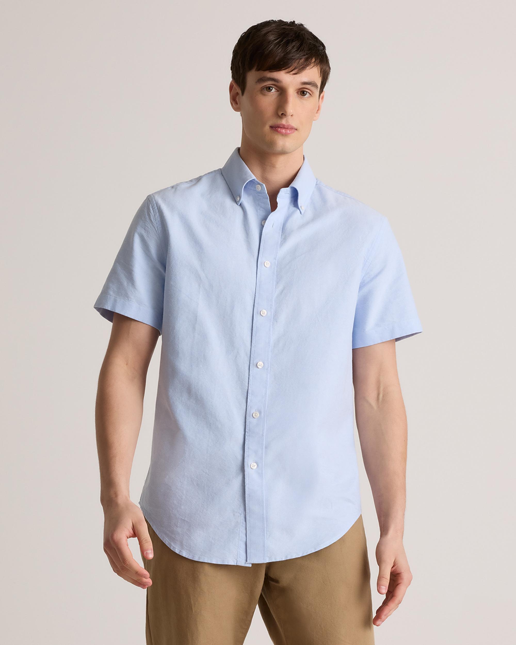 Quince | Men's Short Sleeve Oxford Shirt Organic Cotton Product Image