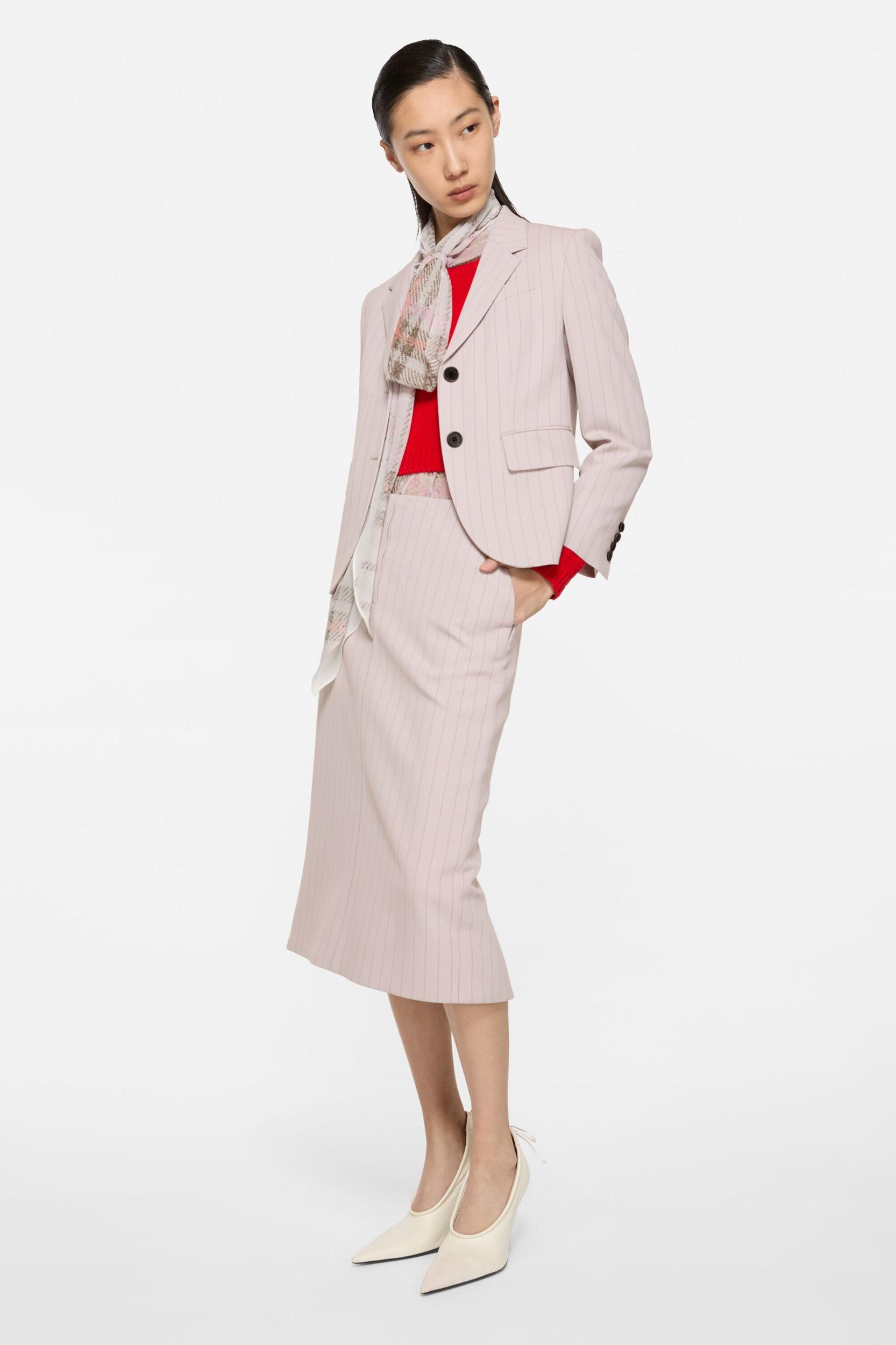 Pinstripe a-line skirt Product Image