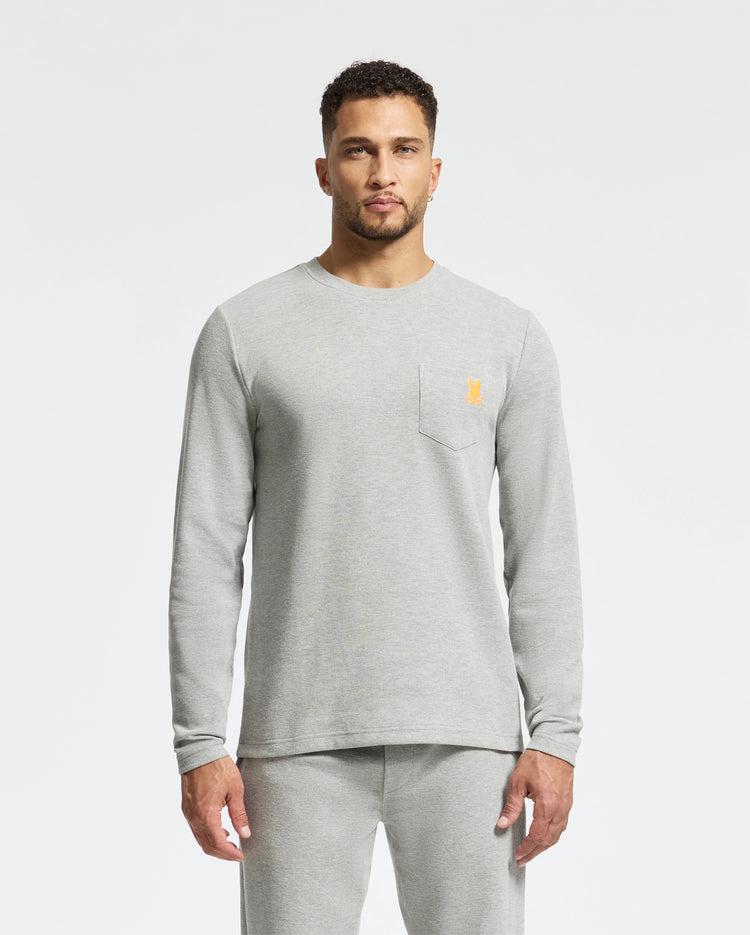 MENS VAL WAFFLE LOUNGE LONG SLEEVE TEE - B6T672E200 Product Image