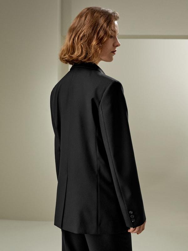 Modern Beauty Silk Wool Blazer Product Image