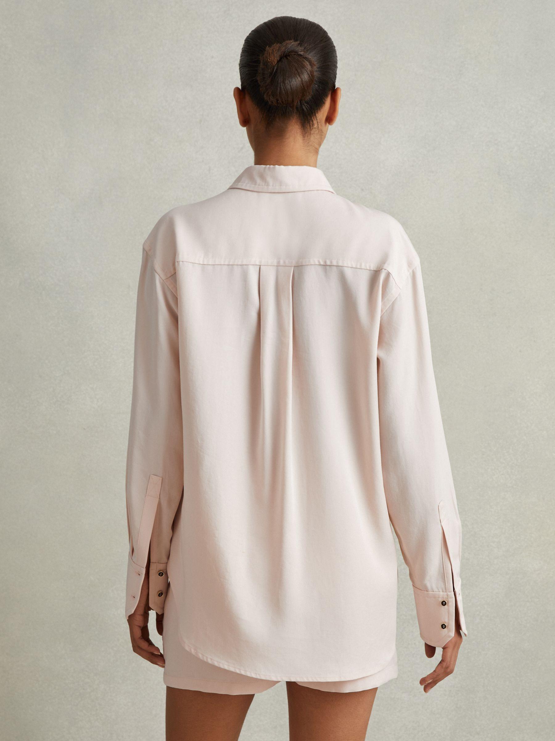 Lyocell Button Through Shirt in Nude Product Image