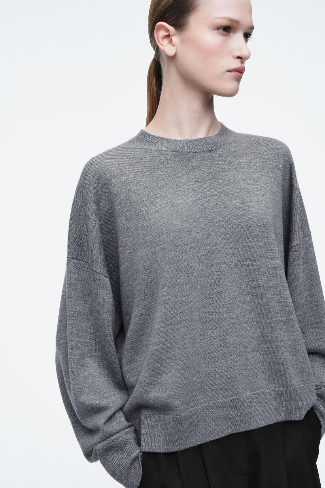 MERINO WOOL CREW-NECK SWEATER Product Image