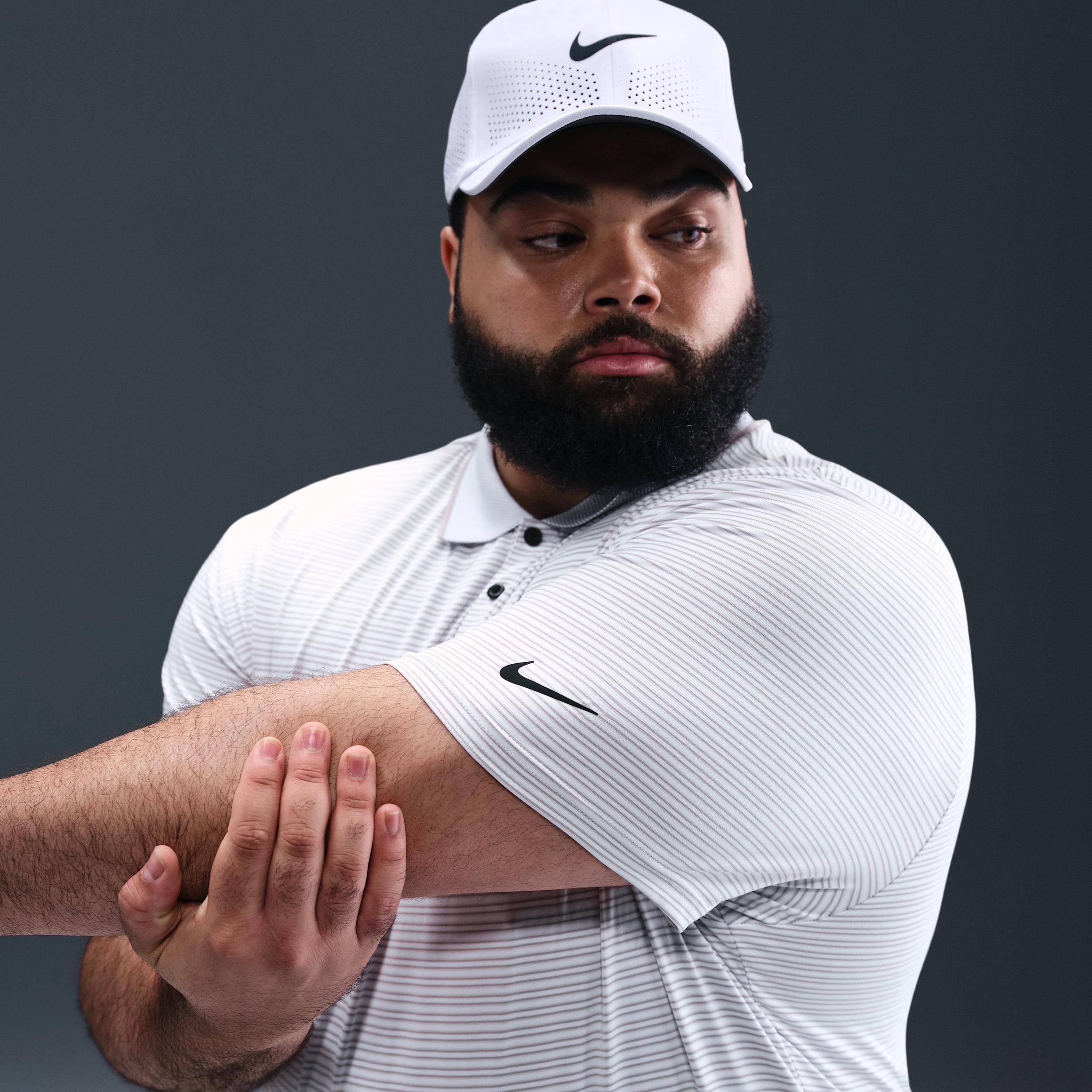 Nike Mens Tour Dri-FIT Striped Golf Polo | FZ7479-100 Product Image