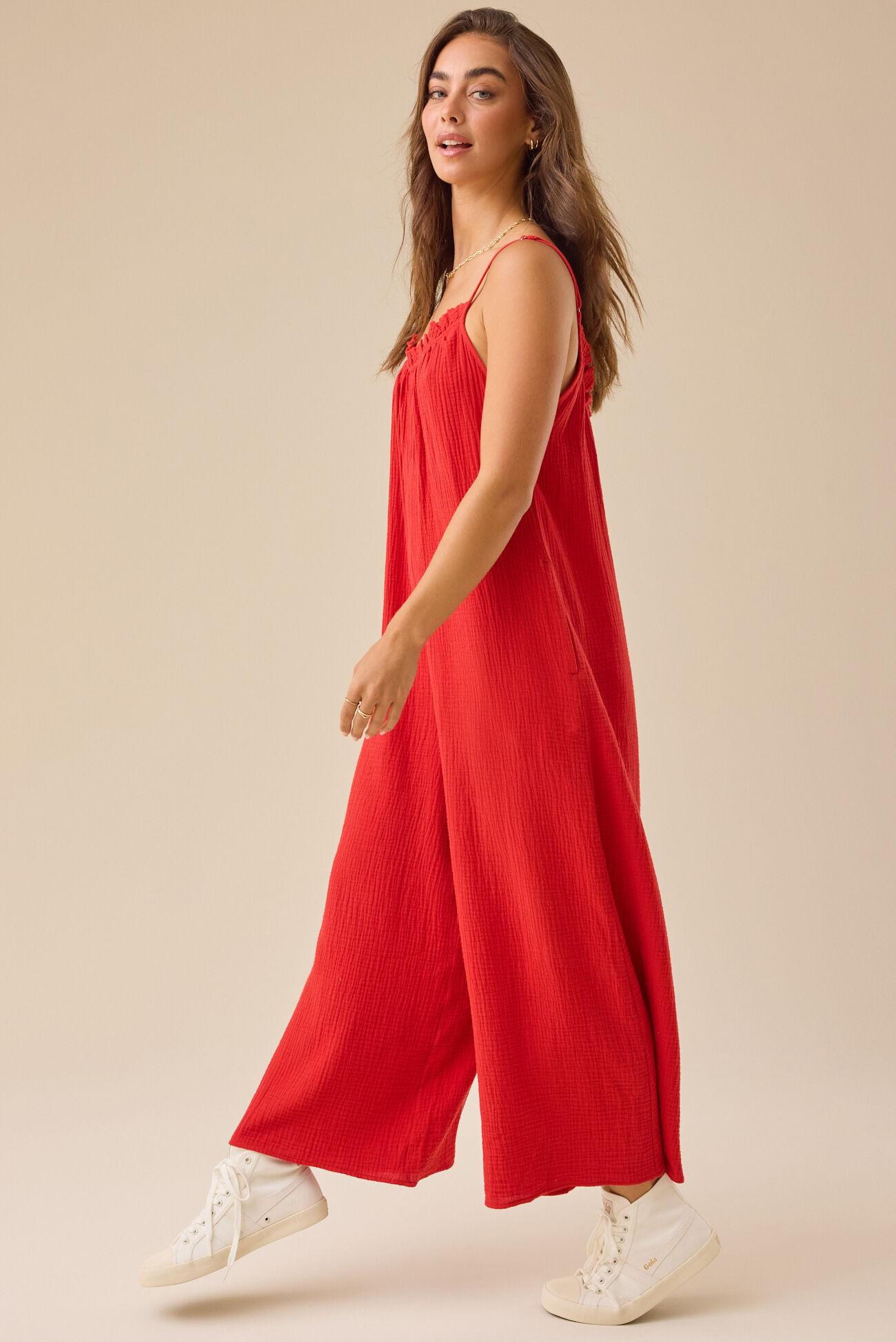 Laurie Gauze Jumpsuit Product Image