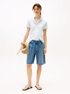 Slim Fit Stripe Stretch-Cotton Polo Product Image