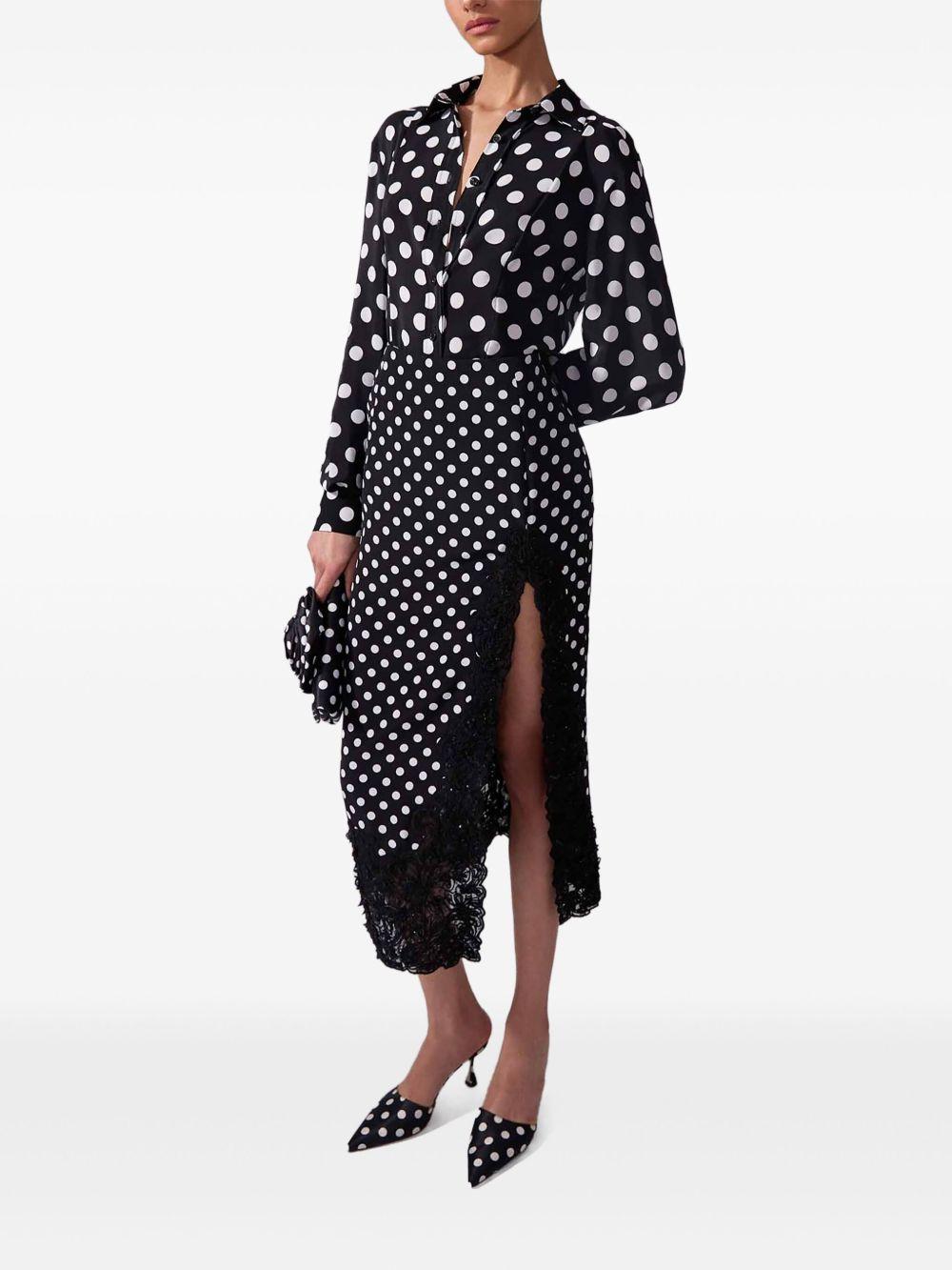 polka dot midi skirt Product Image