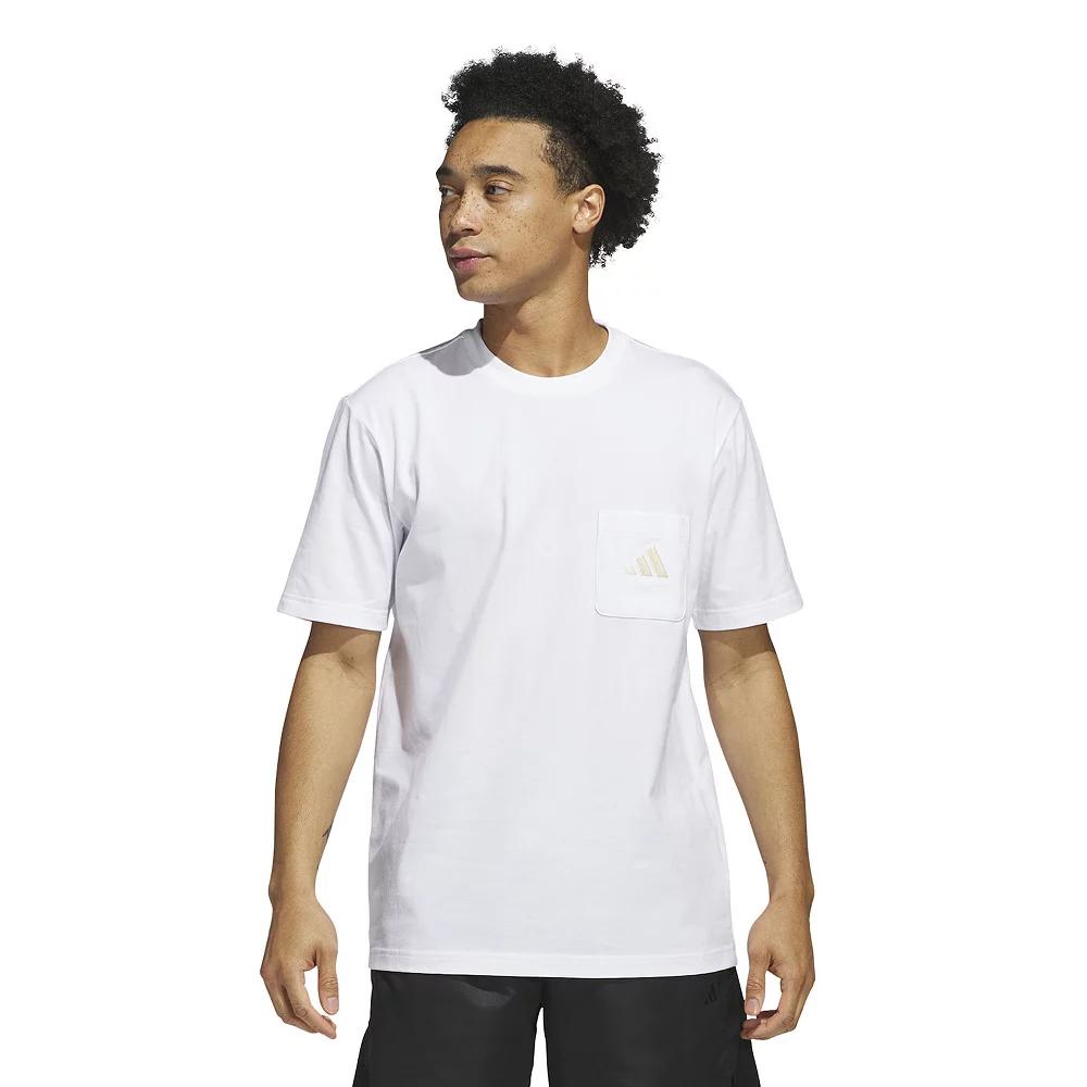 Big & Tall adidas 3-Bar Sportswear Pocket T-Shirt, Men's,  Product Image