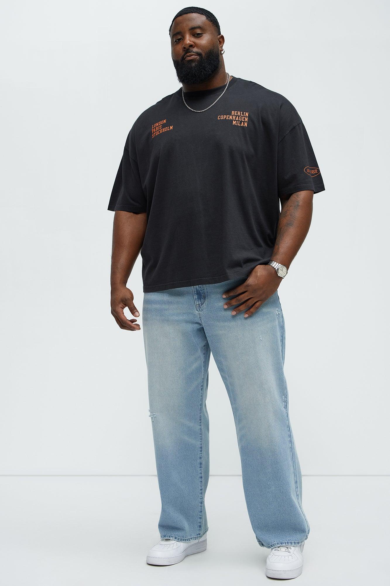 Adventurer Oversized Short Sleeve Tee - Black Product Image